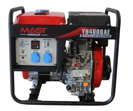 Дизельний генератор MAST GROUP YH4000AE + газова плитка Orcamp CK-505 + електричний обігрівач Gardyer HE2000 KYH4000AE фото