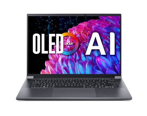 Acer Ноутбук Swift X SFX14-72G 14.5" 2.8K OLED, Intel U7-155H, 32GB, F1TB, NVD4060-8, Win11, сірий (382064) NX.KR8EU.003 фото