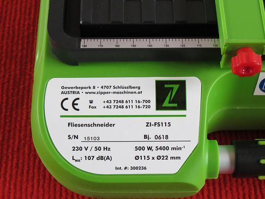 Плиткорізний верстат Zipper ZI-FS115 ZI-FS115 фото