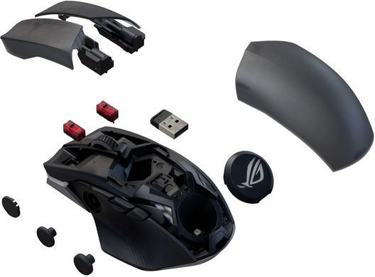 ASUS Мышь ROG Chakram X Origin RGB USB/WL/BT Black 90MP02N1-BMUA00 фото