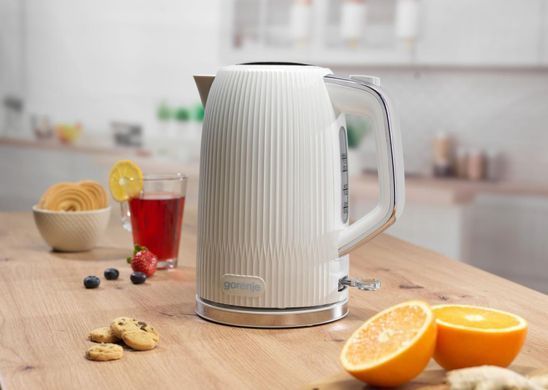 Gorenje Електрочайник 1.7л, Strix-контроль, білий матовий (383658) K17DPW фото
