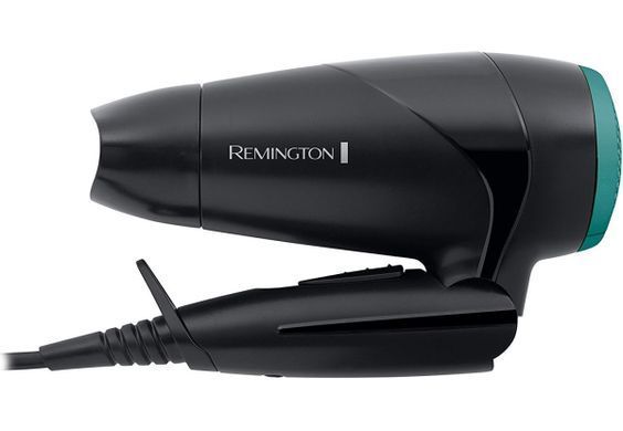 Remington Фен дорожній On The Go, 2000Вт, 2 режими, складна ручка, чорний (280807) D1500 фото
