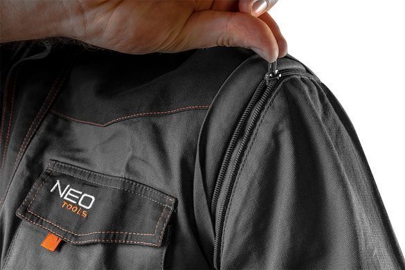 Толстовка робоча NEO TOOLS 81-311 Cotton Slim 2-в-1, 100% бавовна, 260 г/м2, CE XL
