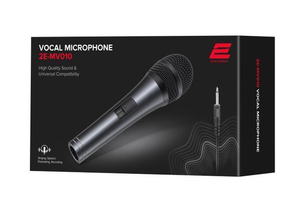 Микрофон вокальный 2Е MV010 6.35mm 2E-MV010 фото