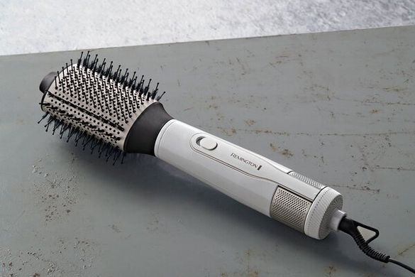 Remington Фен-щетка HydraLuxe, 1200Вт, режимов-3, ионизиция, хол. обдув, керамика, белый AS8901 фото
