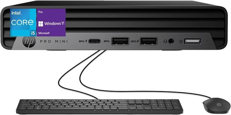 ПК Неттоп HP Pro 400-G9 Mini, Intel i3-13100T, 8GB, F512GB, UMA, WiFi, кл+м, 3г, Win11P 884V0EA фото