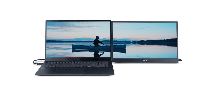 ASUS Монитор портативный 15.6" ZenScreen MB16QHG HDMI, 2xUSB-C, Audio, IPS, 2560x1600, 16:10, 120Hz, DCI-P3 100%, HDR400, Cover 90LM08NG-B01170 фото