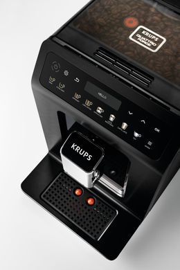 Кофемашина Krups Evidence Plus Titanium, 2,3л, зерно, автомат.капуч, ОLED диспл, аторец.-19, черный (358361) EA894810 фото