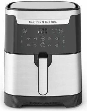 Tefal Мультипіч EasyFry&Grill XXL, 1830Вт, чаша-6.5л, сенсорне керув., 8 програм, пластик, черно-сірий (372743) EY801D15 фото