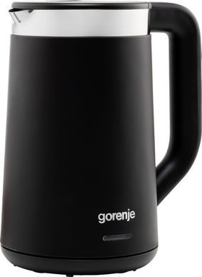 Gorenje Електрочайник 1.7л, Strix контроль, LED дисплей, чорний (381763) K17TRDW фото