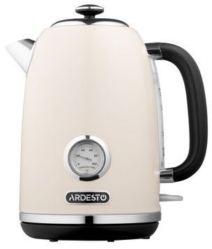 Електрочайник ARDESTO EKL-F410BG 1.8л/2200Вт/strix контроль/нерж. сталь/індикатор температури/бежевий (354607) EKL-F410BG фото
