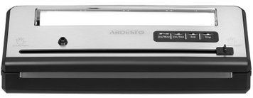 Вакууматор Ardesto для пакетов и рулонов, 110Вт, 28см, электронный, + 1 рулон, пластик+нерж., серебристый (387768) VS-X2B фото