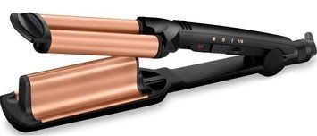 BaByliss Плойка, гофре , 85Вт, темп.режимів-3, 160-210С, природні хвилі, кераміка, турмалін , чорний (361708) W2447E фото