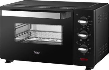Печь электрическая Beko 19л, 1400Вт, механич., конвекция, черная (383375) BMOF19B фото