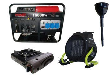 Бензиновый генератор MAST GROUP YH21000 + газовая плитка Orcamp CK-505 + электрический обогреватель Gardyer KYH21000 фото