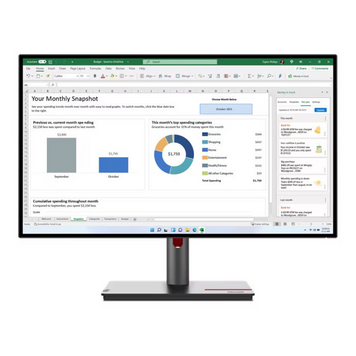27 "16: 9 IPS RK Monitor, 2560x1440, 4 мс, 60 Гц, HDR10, 1xhdmi 2,0/1xDP 1,4/1xDP OUT/4XUSB 3.2, LTPS Lenovo P27Q-30 (63A2GAT1UA)))) 3702728 фото
