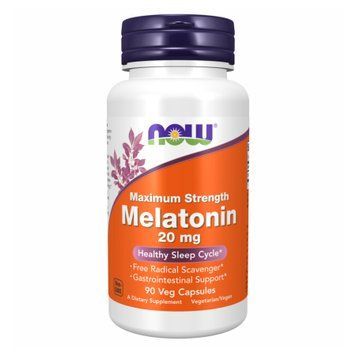 Мелатонін NOW Melatonin 20 мг вег. капсули №90