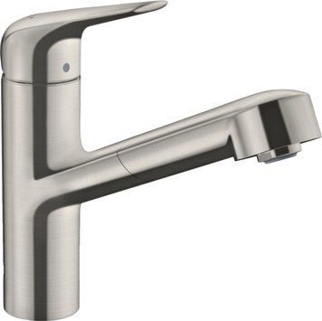 Змішувач для кухні Hansgrohe Focus M42, довж.виливу - 225мм, витяжний, 1важіль, KM150sBox, сталь (355264)