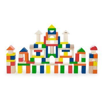 Набор деревянных блоков Viga Toys Большая стройка 100 шт. 2,5 см (50334) dt_9500 фото