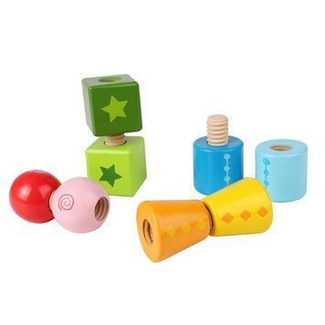 Набор деревянных блоков Hape Закрути (E0416) dt_12124 фото