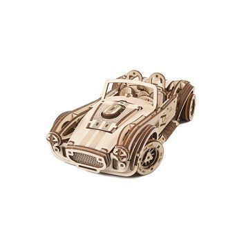 Деревянный механический 3D конструктор Ugears Гоночный автомобиль ДрифтКобра (70161) dt_93628 фото