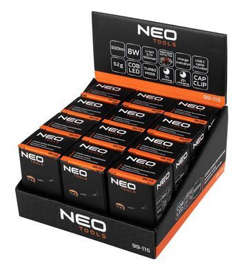 LED налобний ліхтар Neo Tools 99-115 500 лм з сенсором і червоним світлом 99-115 фото