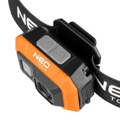 LED налобний ліхтар Neo Tools 99-115 500 лм з сенсором і червоним світлом 99-115 фото