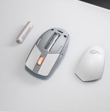 ASUS Миша ROG Strix Impact III, RGB, WL/BT, білий (382195) 90MP03D0-BMUA10 фото