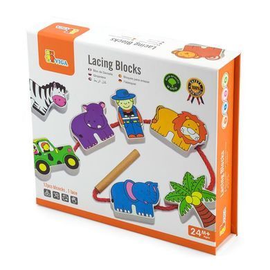 Дерев'яна шнурівка Viga Toys Зоопарк (59549) dt_79206 фото