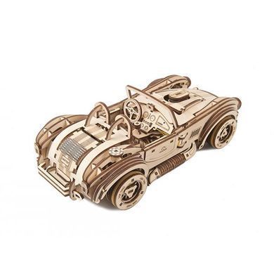 Дерев'яний механічний 3D конструктор Ugears Гоночний автомобіль ДріфтКобра (70161) dt_93628 фото