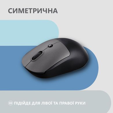 2E Миша MF218 Silent WL BT Black/Gray (360061) 2E-MF218WBG фото