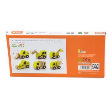 Набір машинок Viga Toys Будтехніка 6 шт. (50541) dt_1158 фото
