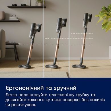 Electrolux Пылесос беспроводный, конт пыль -0.4л, автон. раб. до 90мин, вес-3.2кг, НЕРА12, AutoMode, BRC, 4 насадки, серый EP82UB25UG фото