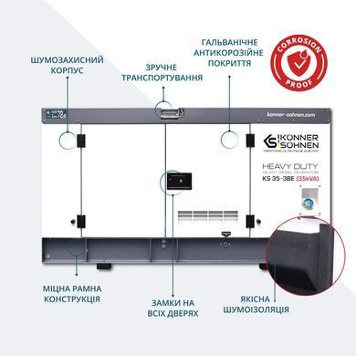 Дизельна трифазна електростанція KS 35-3BE KS 35-3BE фото