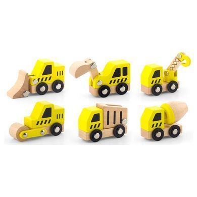 Набір машинок Viga Toys Будтехніка 6 шт. (50541) dt_1158 фото