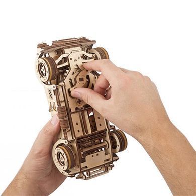 Дерев'яний механічний 3D конструктор Ugears Гоночний автомобіль ДріфтКобра (70161) dt_93628 фото
