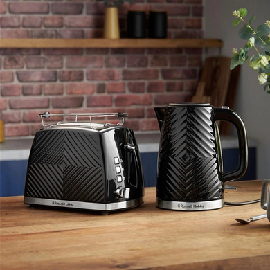 Электрочайник Russell Hobbs 26380-70 Groove Black (6893228) 25038016001 фото