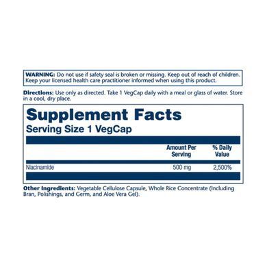 Niacinamide 500mg - 100 vcaps