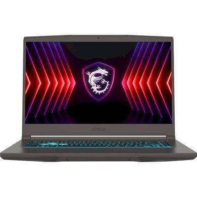 MSI Ноутбук Thin 15.6 FHD, Intel i5-12450H, 16GB, F512GB, NVD4050-6, DOS, чорний (375869) THIN_15_B12VE-1834XUA фото