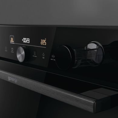 Gorenje Духовой шкаф электрический, 77л, A+, пар, дисплей, Wi-Fi, черный BSA6747DGWI фото