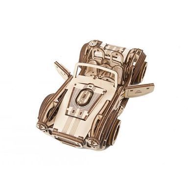Дерев'яний механічний 3D конструктор Ugears Гоночний автомобіль ДріфтКобра (70161) dt_93628 фото