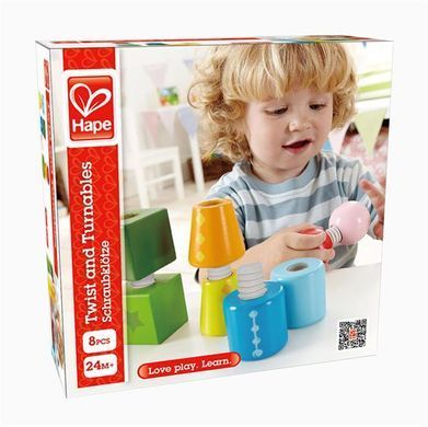 Набор деревянных блоков Hape Закрути (E0416) dt_12124 фото