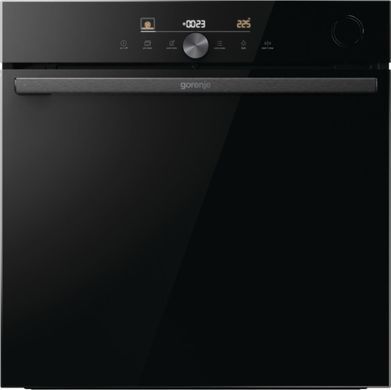 Gorenje Духовой шкаф электрический, 77л, A+, пар, дисплей, Wi-Fi, черный BSA6747DGWI фото