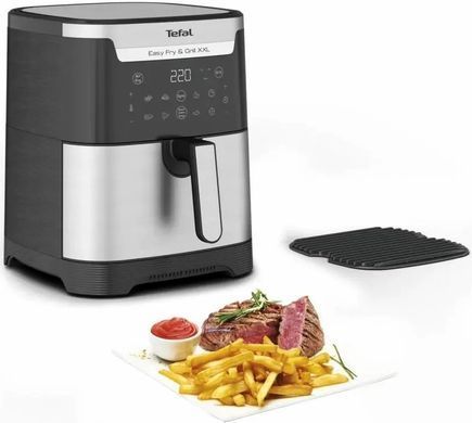 Tefal Мультипечь EasyFry&Grill XXL, 1830Вт, чаша-6.5л, сенсорное управл., 8 программ, пластик, черно-серый (372743) EY801D15 фото