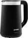 Gorenje Електрочайник 1.7л, Strix контроль, LED дисплей, чорний (381763) K17TRDW