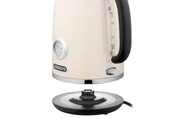 Електрочайник ARDESTO EKL-F410BG 1.8л/2200Вт/strix контроль/нерж. сталь/індикатор температури/бежевий (354607) EKL-F410BG фото