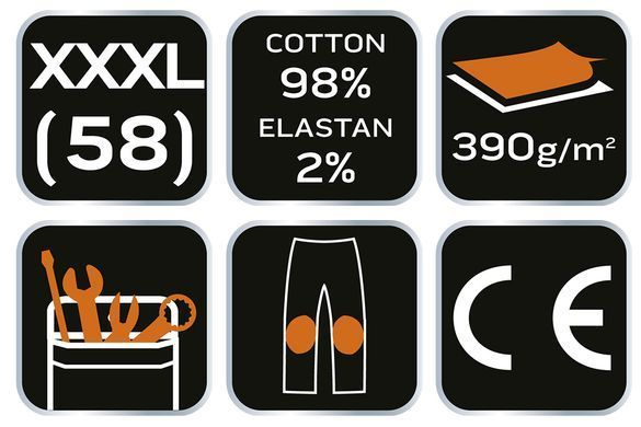 Робочі штани DENIM, посилення коліна, розмір XXXL