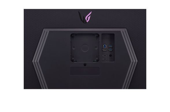 LG Монітор 27" 27GR93U-B 2xHDMI, DP, USB, Audio, IPS, 3840x2160, 144Hz, 1ms, DCI-P3 95%, G-SYNC, FreeSync, Pivot, HDR400 (384195) 27GR93U-B.ADRZ фото