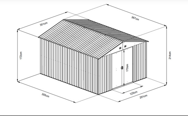 Садовый домик HECHT 12X10 PLUS HECHT12X10PLUS фото