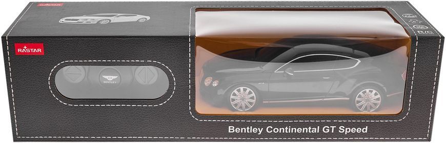 Машинка Rastar Bentley Continental GT Speed 1:24 Черный